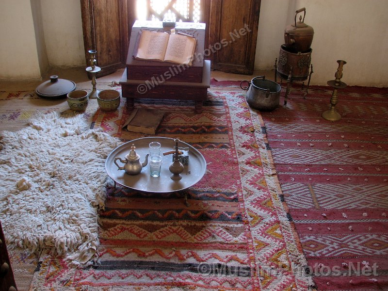 A student's room in the Ben Youssef Medressa